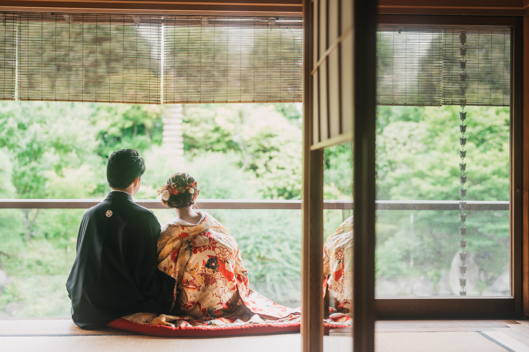 豊島区目白庭園 紅葉の美しい庭園と日本家屋にて成人式前撮り出張撮影2時間前編子供写真出張撮影
