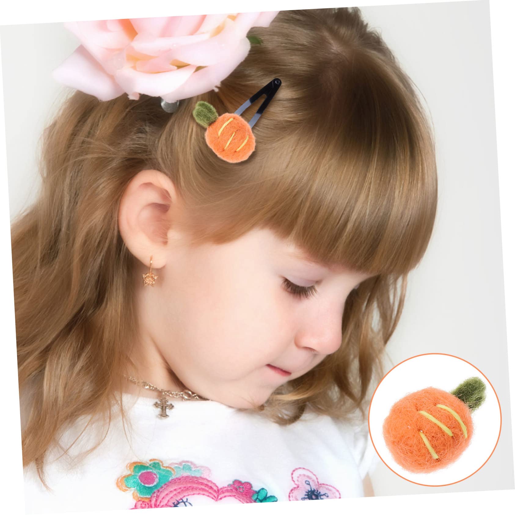 sucreblancオリジナル ふっくらフェルトリボン 子供用 ヘアクリップ 髪飾り ヘアアクセサリー ヘアピン- シュクルブラン-import- 子供服 ハンドメイドアクセサリーオリジナルバッグ ペットアクセサリ