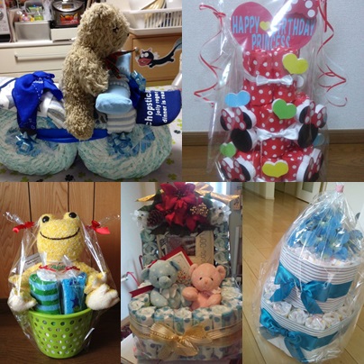 おむつケーキ 手作りのおむつケーキに挑戦！ パンパース