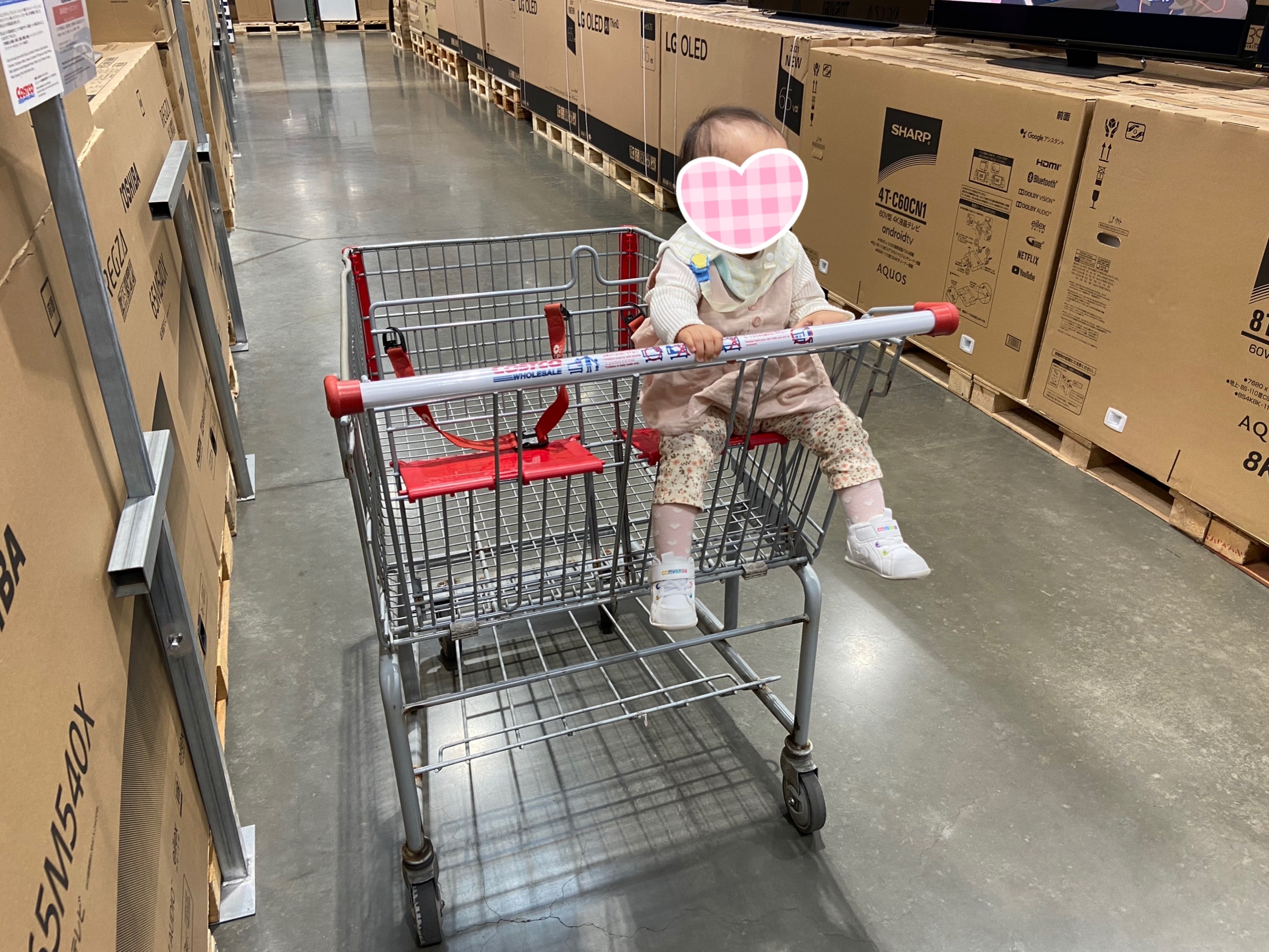 コストコのカートに乗る何歳までTikTok