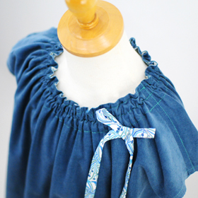 クルクル回りたくなる♪ こども用ふわふわフリルのＡラインワンピース １００・１３０サイズ の作り方nunocoto fabric