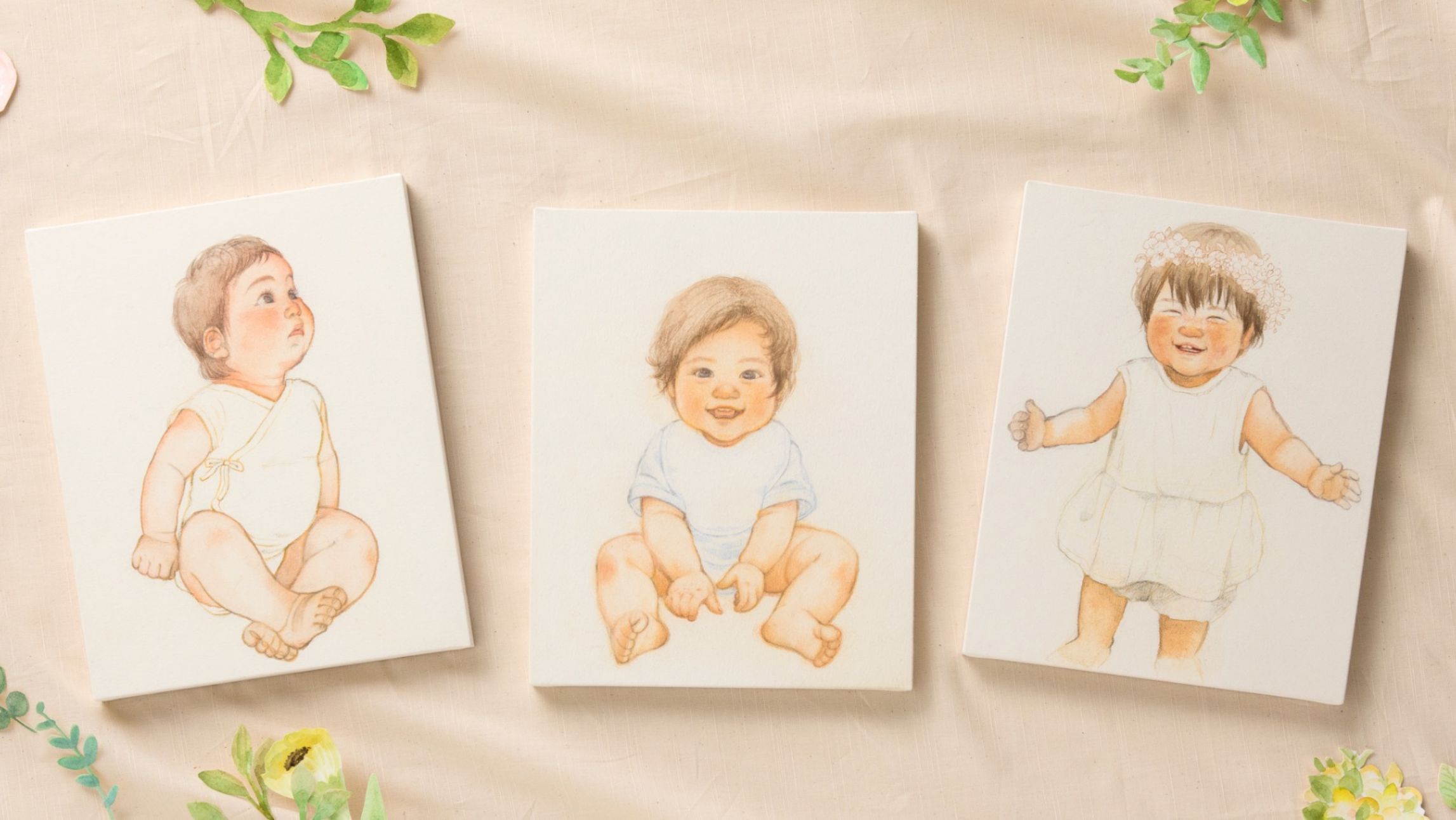 子供の健やかな成長を願って似顔絵 プレゼント 保育園•幼稚園 入学卒園に