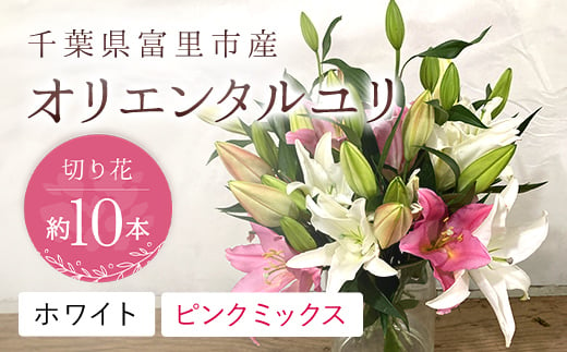 楽天市場】【ふるさと納税】 富里市産 オリエンタルユリ切り花（ホワイト）約10本 ふるさと納税 オリエンタルユリ