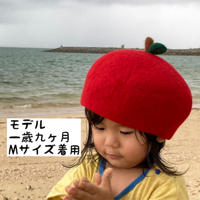 オーダーページ 赤りんご帽子・青りんご帽子コットン綿100%糸使用