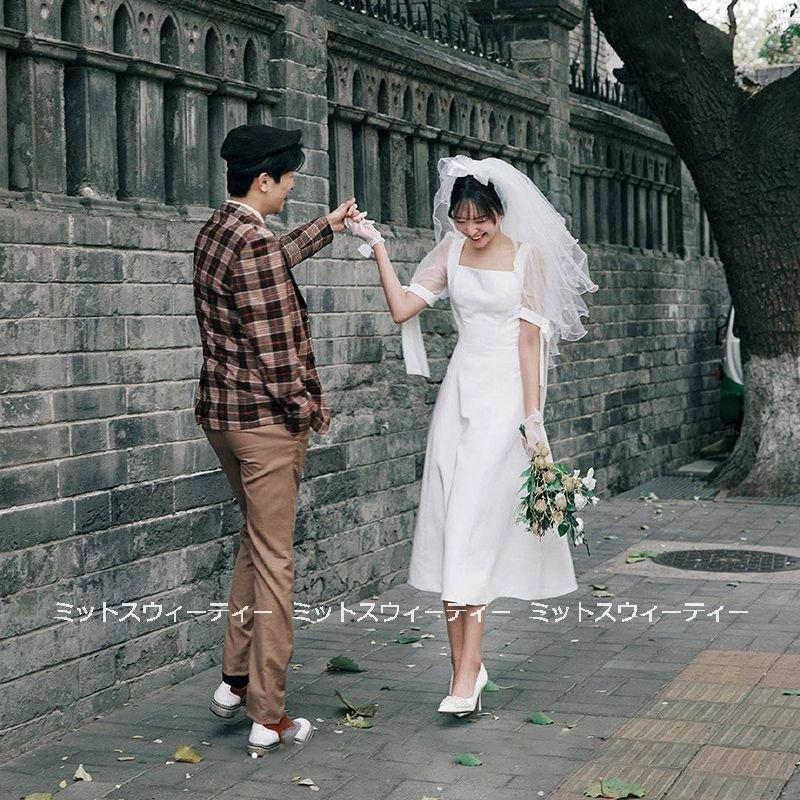 ウェディングドレス 結婚式 挙式 ノースリーブ ワンピース カジュアル シンプル 20代 30代 ウェディング ホワイト ロング 前撮り 後撮りカジュアルウェディング レストランウェディング フォトウェディング リゾートウェディングviento bridalウェディング