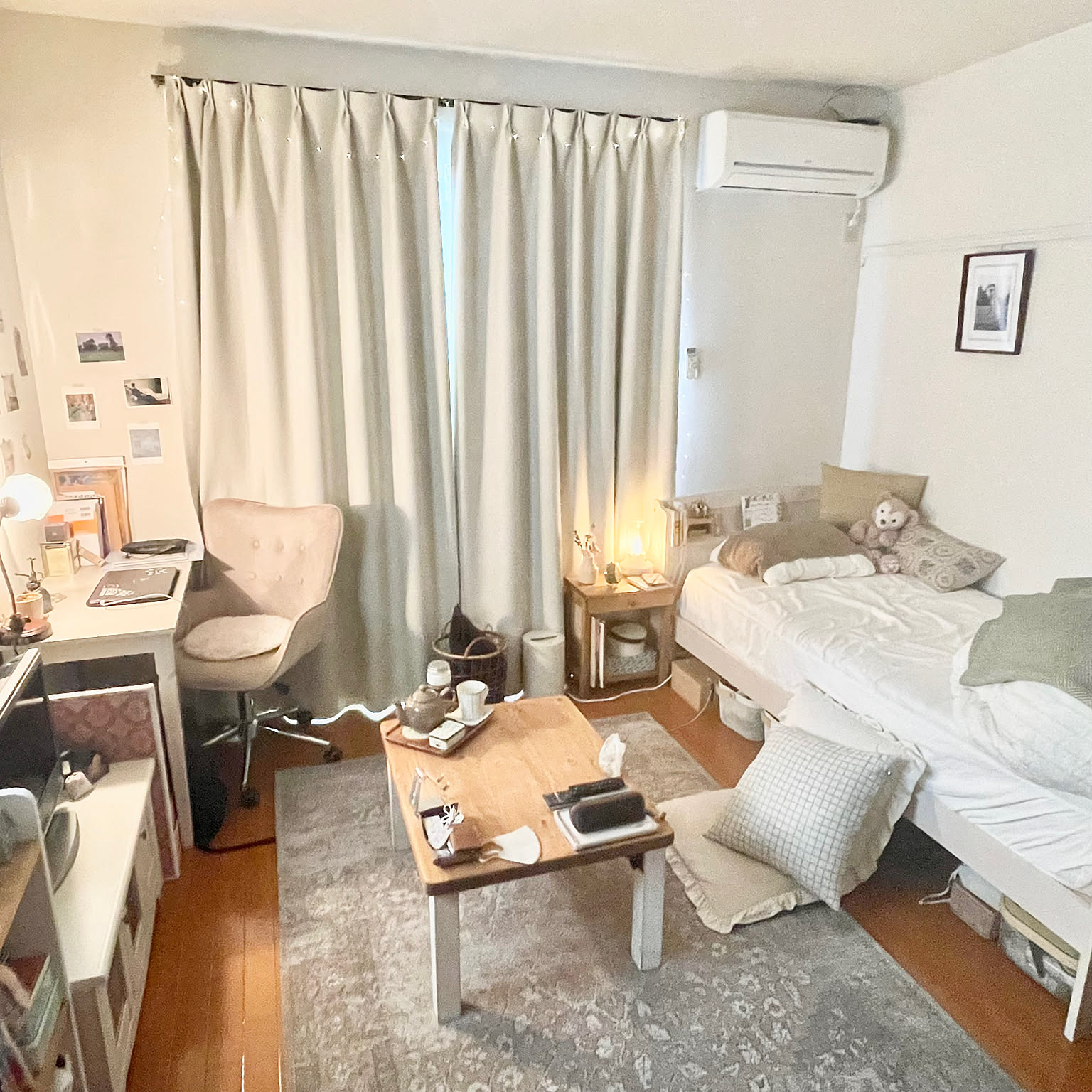 白を基調にしたおしゃれな 広々ワンルーム。初めての一人暮らしでも失敗しないmi*さんの部屋作りのコツ女性の一人暮らし ・賃貸物件なら Woman.CHINTAI