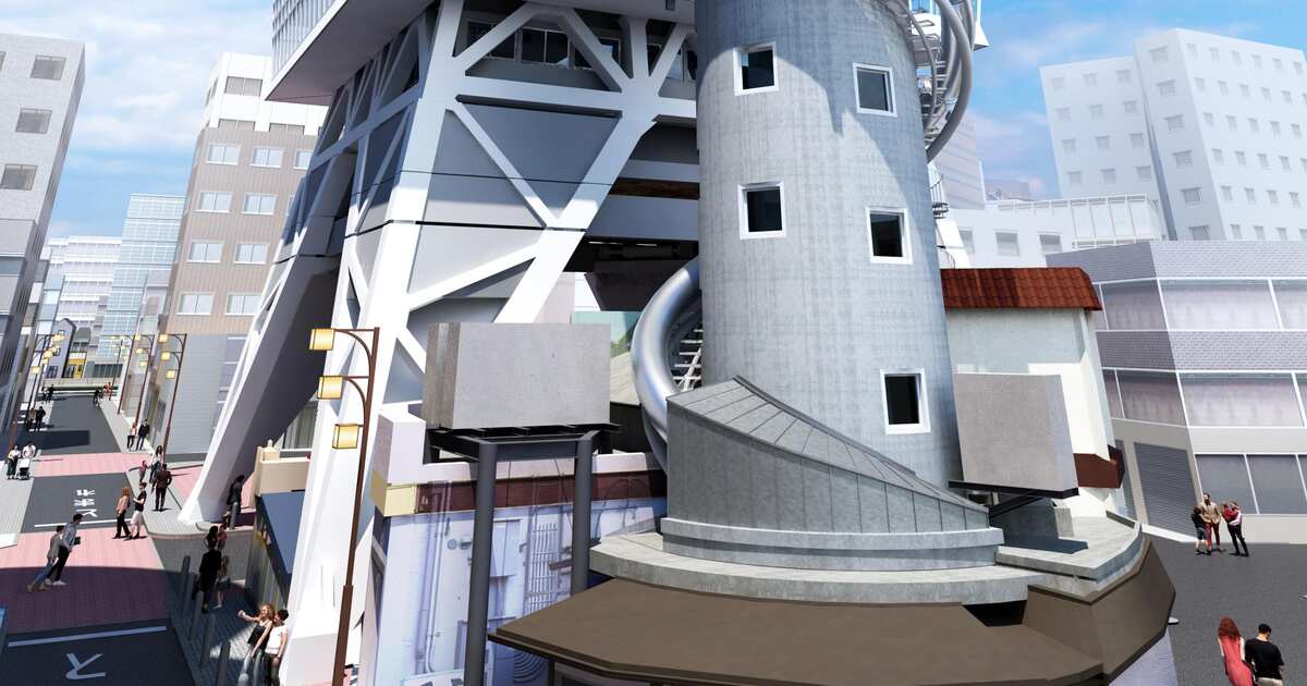 通天閣に巨大滑り台 全長６０ｍ、来年５月オープン : 読売新聞