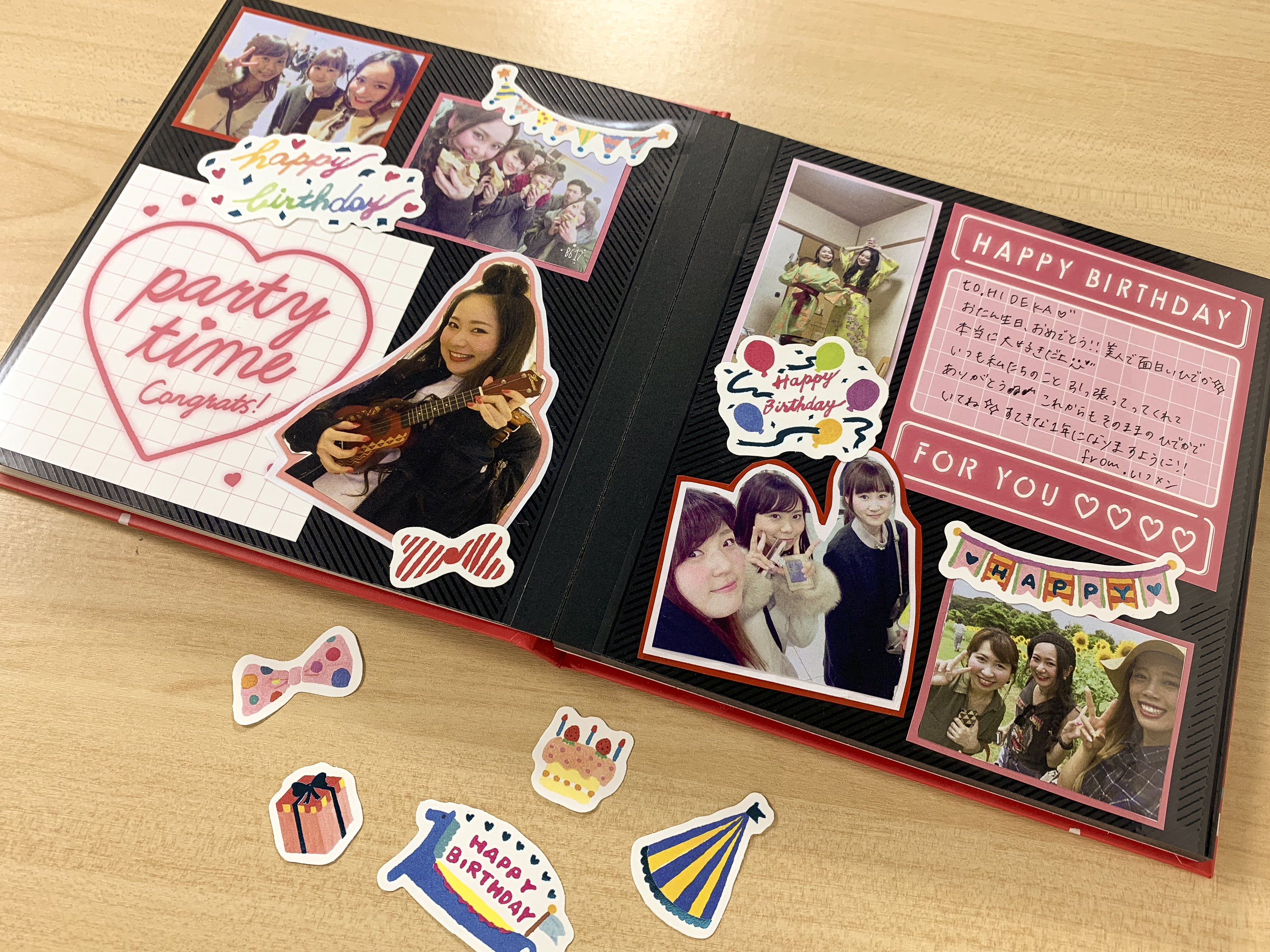 誕生日に手作りサプライズフォトブック・フォトアルバム TOLOT