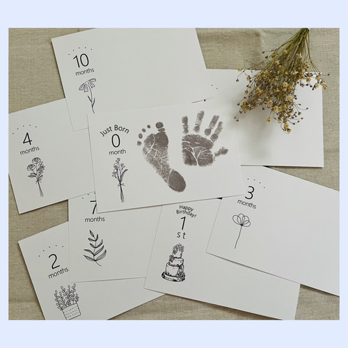 マンスリーカード ベビー 月齢フォト カード グッズ 月齢カード おしゃれ マンスリーフォト 赤ちゃん 数字 : 雑貨イズム - 通販 -Yahoo!ショッピング