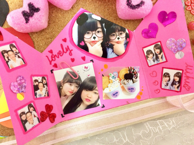 半年記念日にインスタグラム風のコルクボード作った👍🏻よろこんでくれてよかった☺️