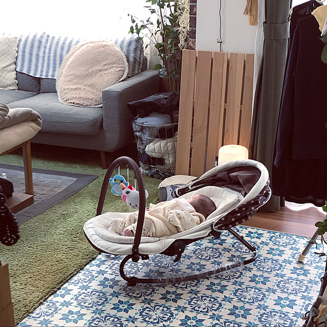 手作りおもちゃ『食卓カバーの吊りメリー』きた先生の手作りブログ