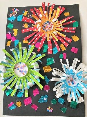 花火の製作アイデア集！保育園で夏を感じる工作を楽しもう保育士を応援する情報サイト 保育と暮らしをすこやかに ほいくらし