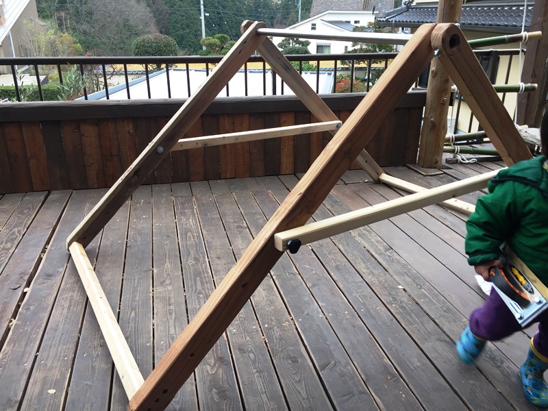 考える遊び 子供用の室内うんていを自作してみたなるべく自分で作りたい