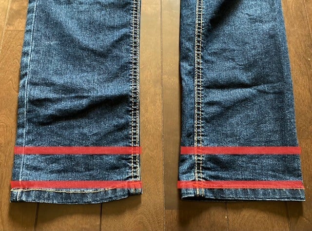 子供のズボンを切らないで簡単に裾上げする縫い方＆応急処置