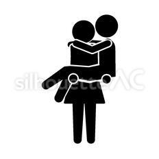 抱きしめる ハグ カップル 素材イラスト・フリー素材なら「シンテリ」