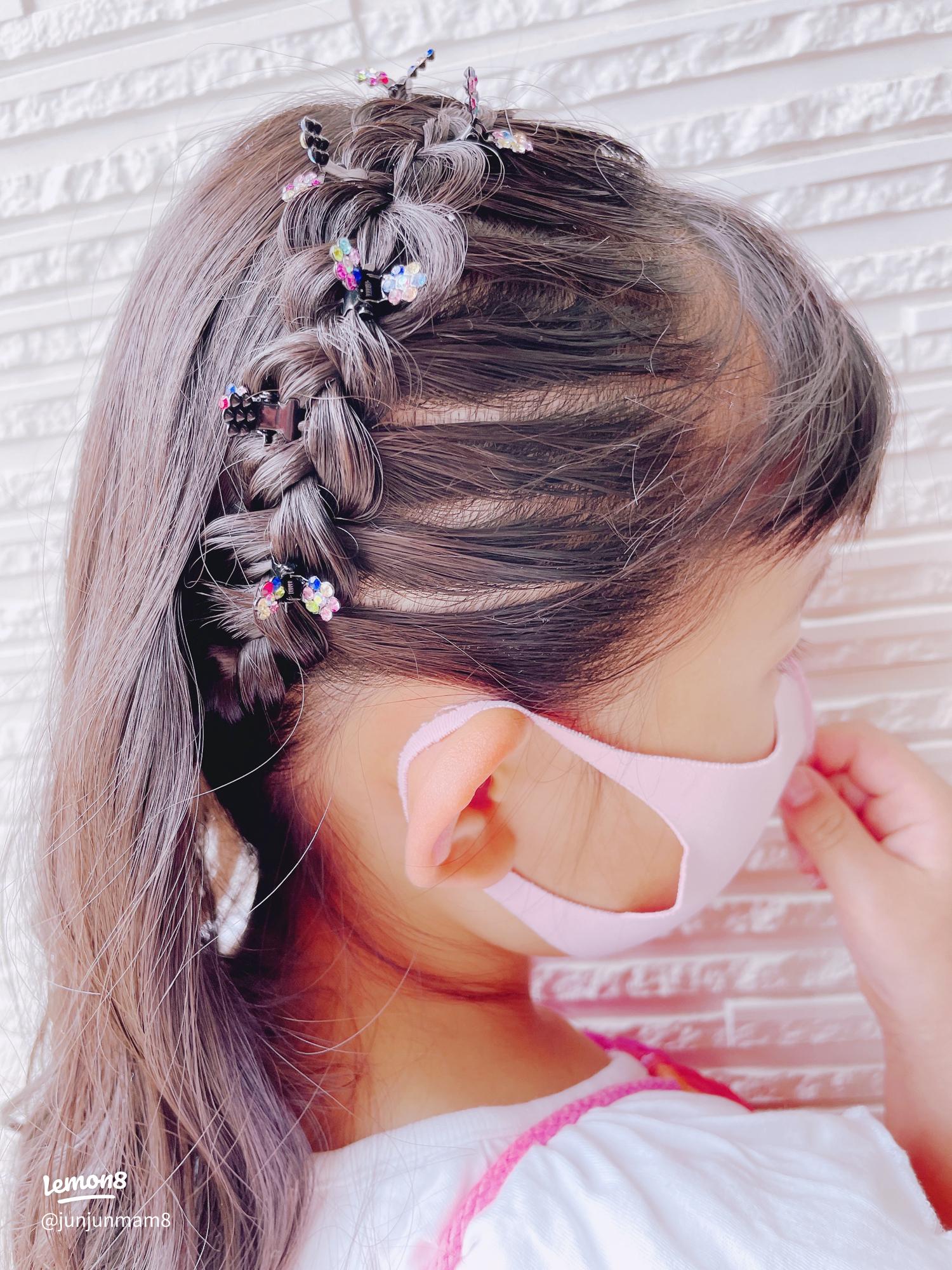 写真付き カチューシャ風三つ編みの結び方 パパでもできる女の子のキッズヘアアレンジFQ JAPAN 男の育児online