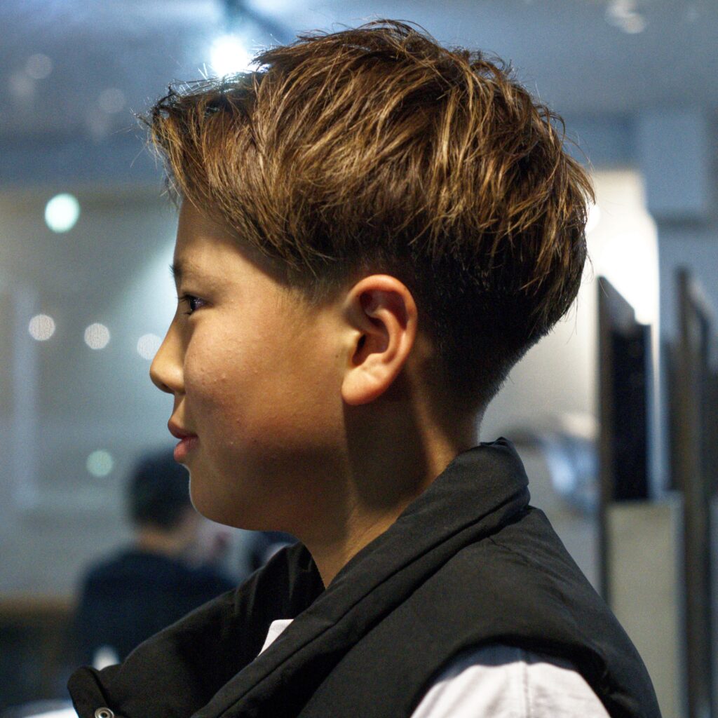 小学生男の子ヘア八幡西区のサロンAnd ART Hair Design