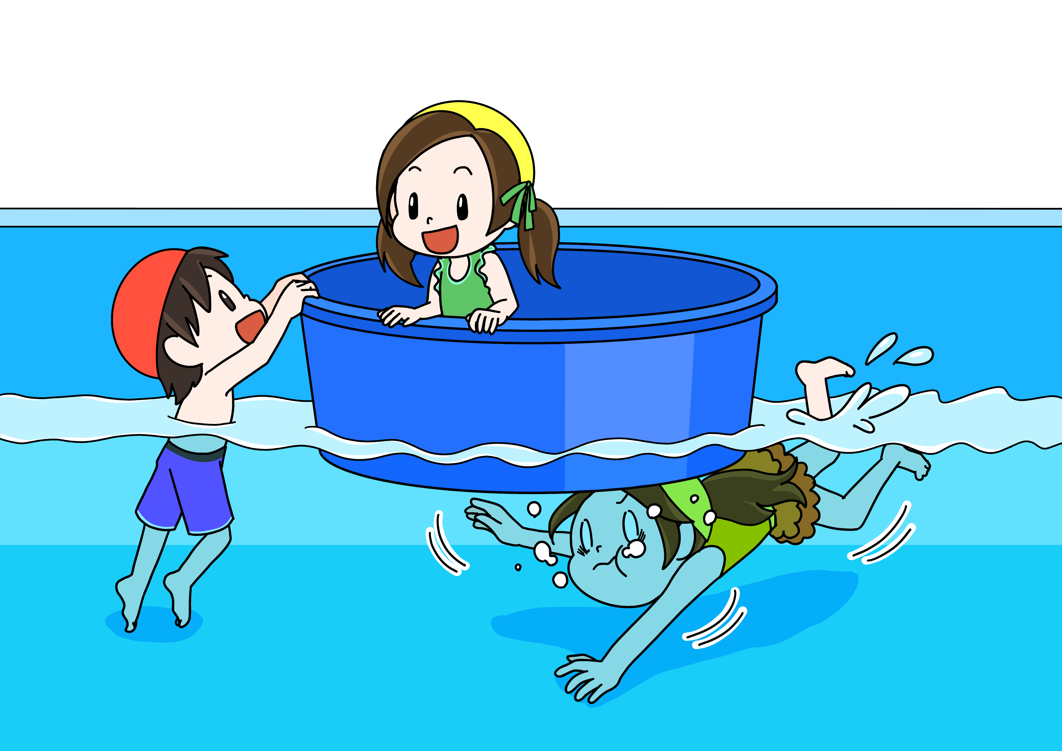 流れるプール～準備いらずで楽しめる、おなじみ水遊び～保育と遊びのプラットフォーム ほいくる