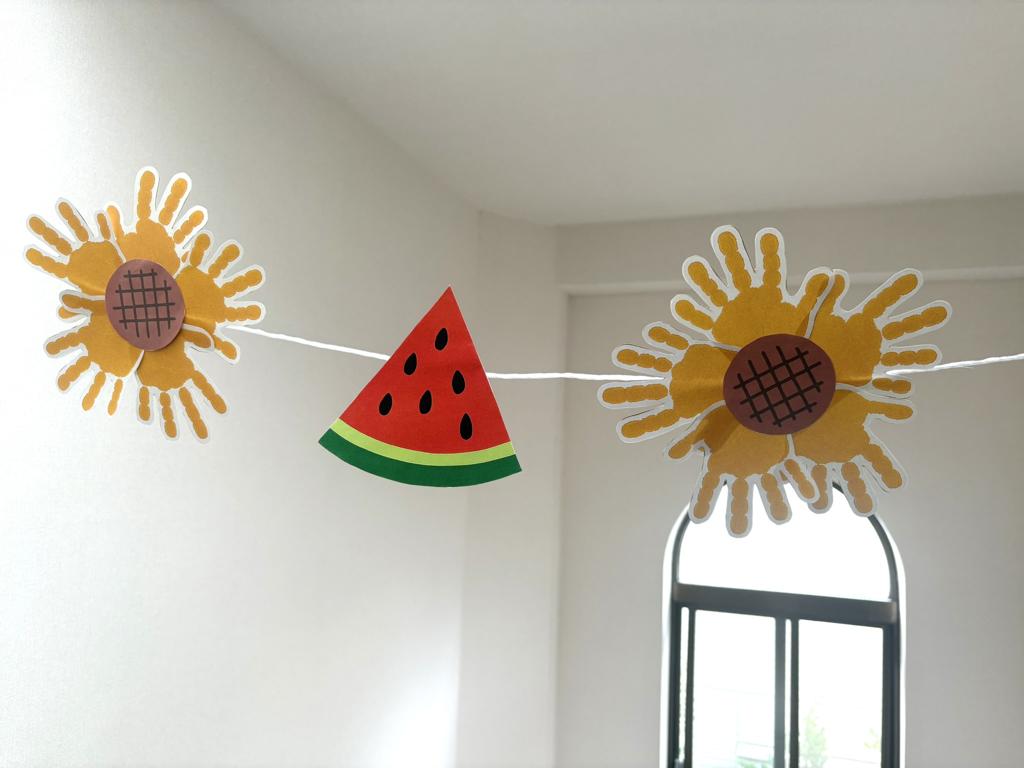 ひまわり製作製作🌻 第二弾 ７月８日 東京都立川市さくらんぼ保育園一般社団法人ホットステーション自然豊かな環境で学べる保育園です