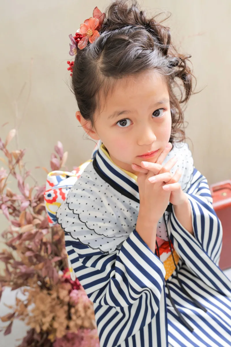 七五三 7歳女の子の髪型2024！自宅で簡単に編み込みなどヘアアレンジ方法