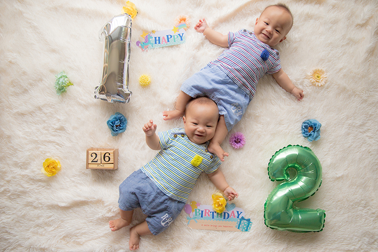 ダイソーの百均アイテムだけで、ハーフバースデー撮影！飾り付け例も転勤族妻ホンネ育児