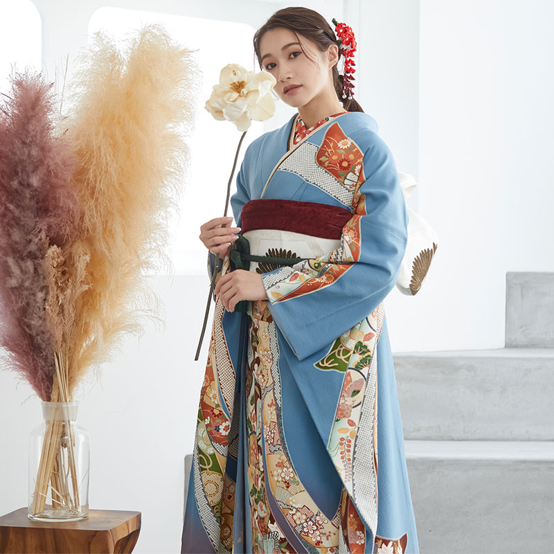 振袖 レンタル結婚式 結納R2070モスベージュ花更紗 JILL STUART 振袖 レンタル フルセット ふりそで 振り袖 結婚式 披露宴親族 卒業式 パーティー 結納 着物レンタル 貸衣装 女性 和服 往復送料無料京都着物レンタル夢館