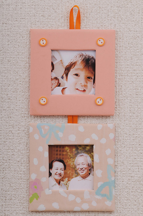 手作り写真立て