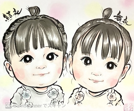 かわいい 似顔絵 オーダー こどもの日 入学祝い 誕生日 子供 家族 友達の通販 by めんちゃん屋@menchanyaラクマ