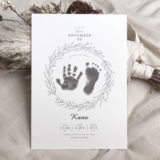 2枚セット ハーフバースデー 手形足形ポスター 台紙 命名紙 誕生日 ベビーポスター 6ヶ月 月齢カード 雑貨・その他 maaru 通販16317293Creema クリーマ