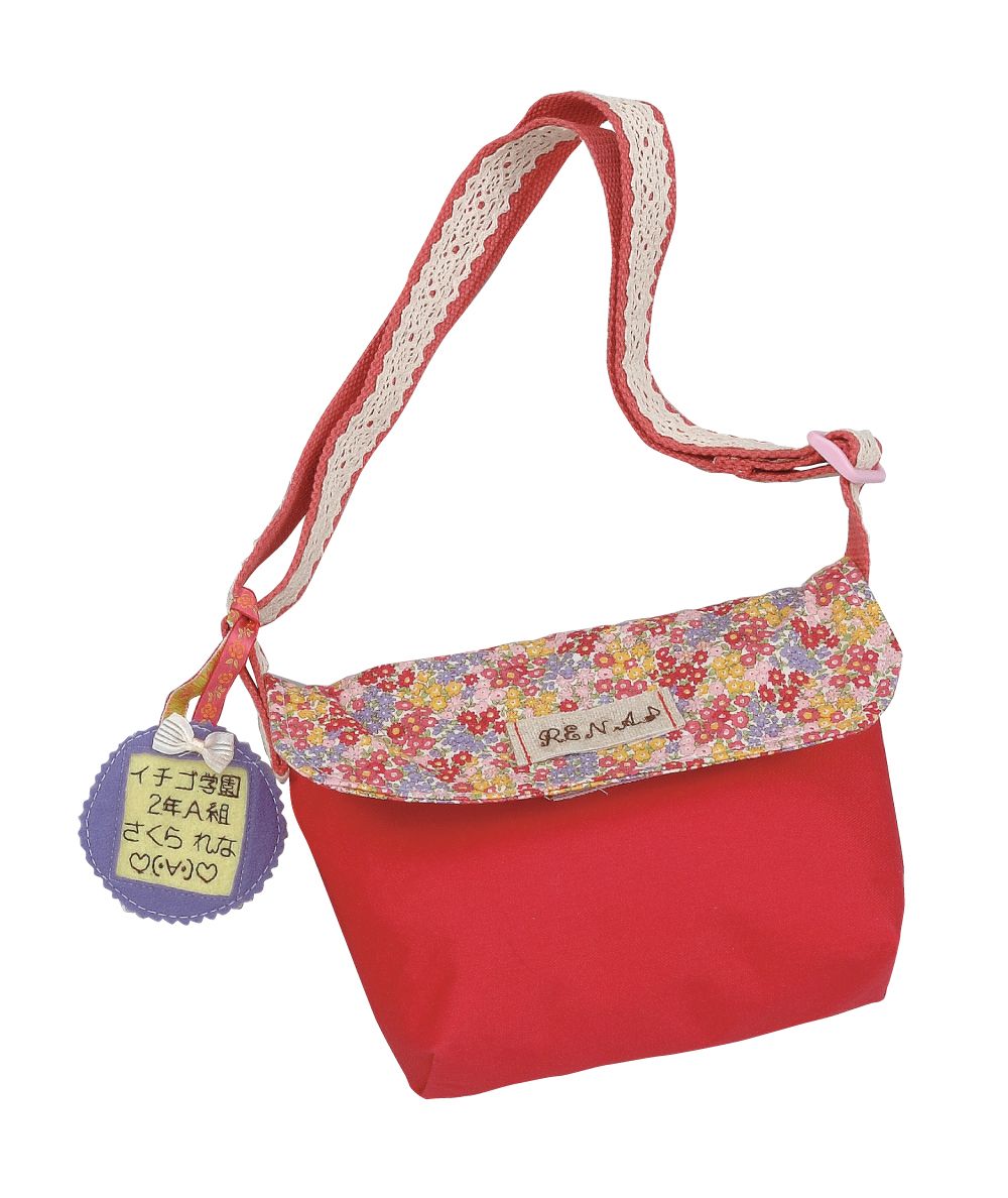 キルティング 花柄ショルダーバッグ 名入れ 花柄レースの名入れキッズショルダーバッグ ハンドメイド 誕生日プレゼント 贈り物 ギフトボックス無料 子供kids キルティング 0044 -coco plus an factory - プレゼント＆ギフトのギフトモール