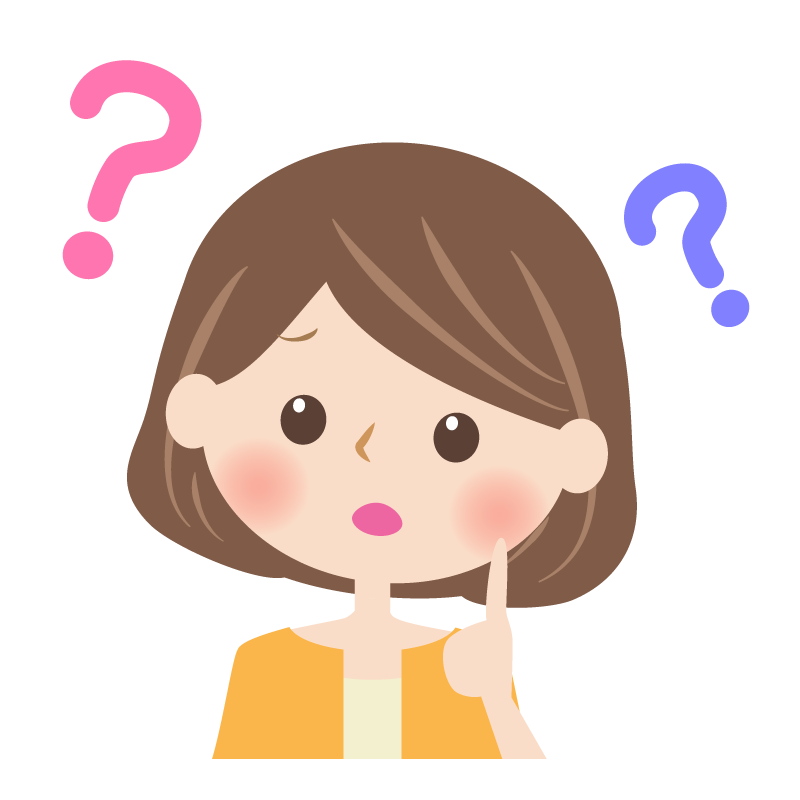 疑問かわいい手描きの無料素材「てがきっず」保育園・小学校・介護施設にぴったりのフリー素材イラスト