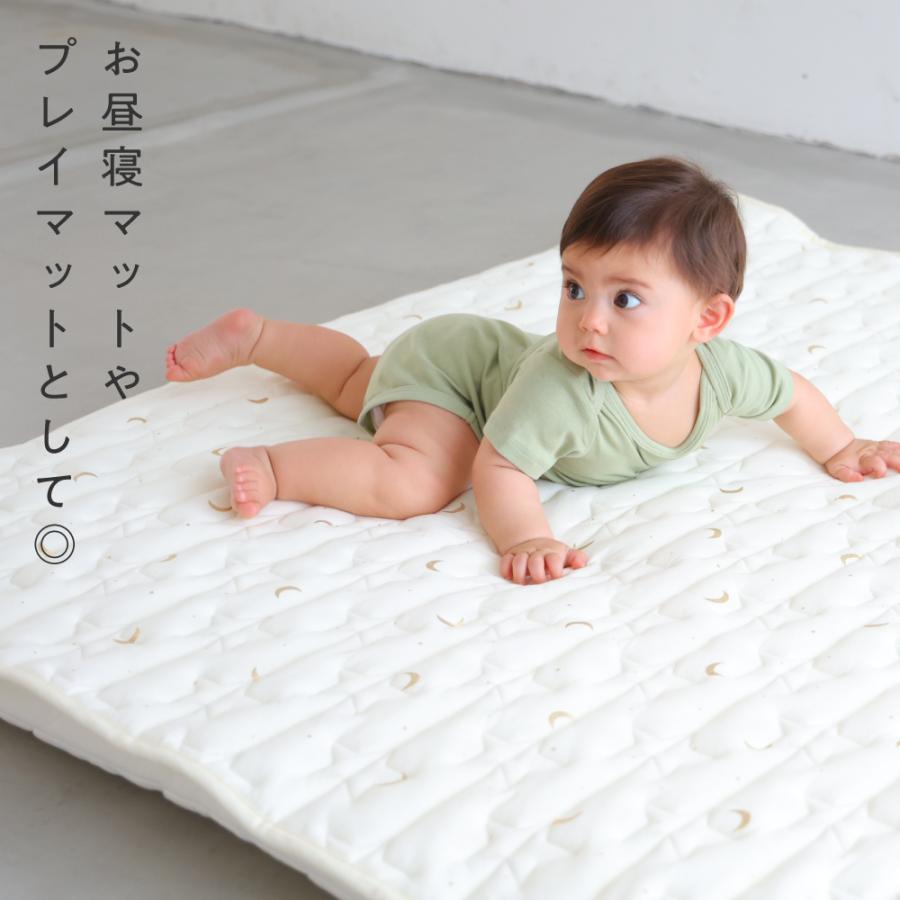 お昼寝マット せんべい 座布団 赤ちゃん 日本製 綿100% 洗える お昼寝クッション リビング おむつ替え ベビークッション かわいいレギュラーサイズ セット販売 ≪人気ベビー≫ 日本製ベビーマット カバー 2点セット 寝返り 赤ちゃん 厚手 固綿 約 120×120cm できる