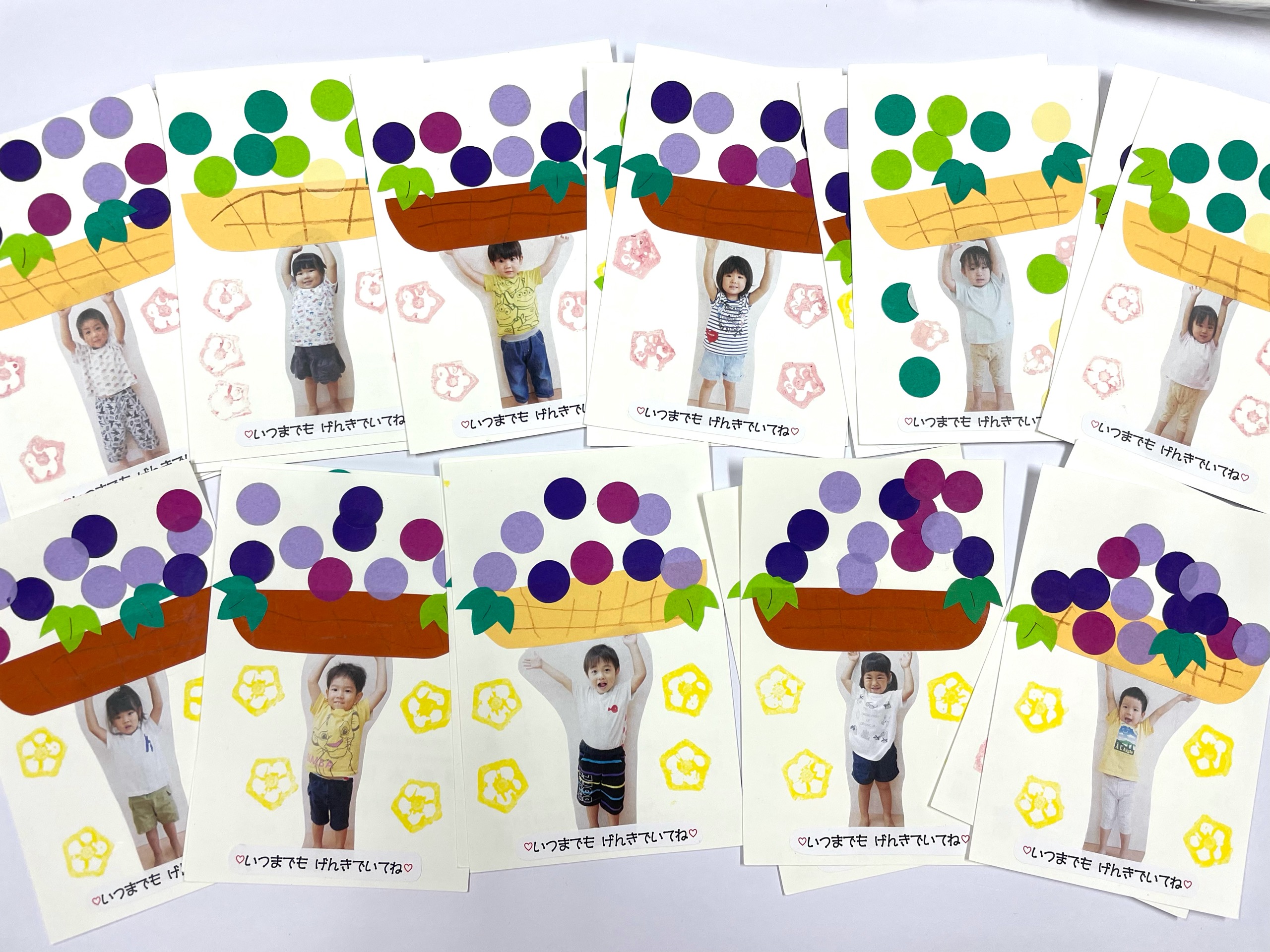 1・2歳児向け敬老の日に手作り花束を送ろう