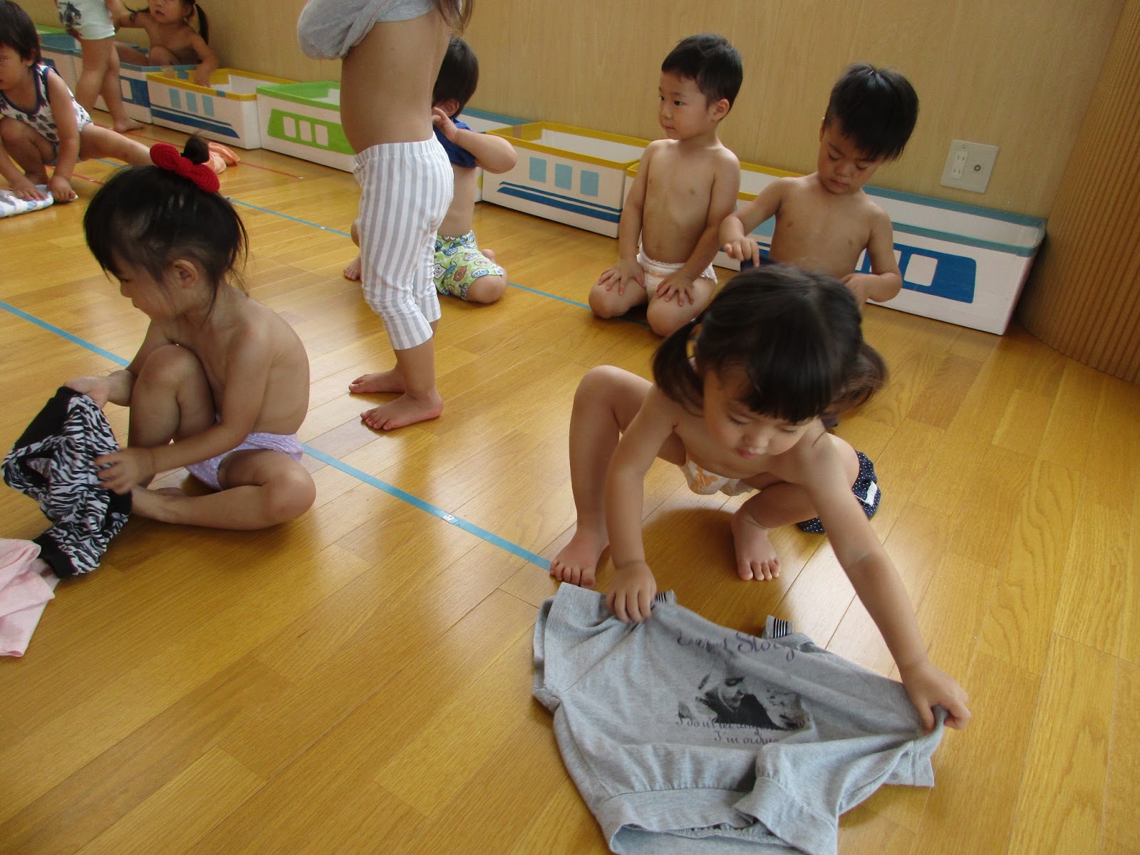お泊まり保育に行っています ～今、入浴中です ～ 写真追加新高山めぐみ幼稚園