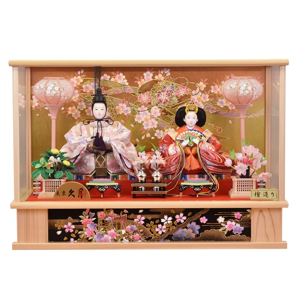 雛人形 ひな人形 ケース飾り モカ オフホワイト アクリルケース コンパクト ナチュラル お雛さま ケース入り 二人飾り 親王飾り おしゃれ :ベビータウン - 通販 - Yahoo!ショッピング