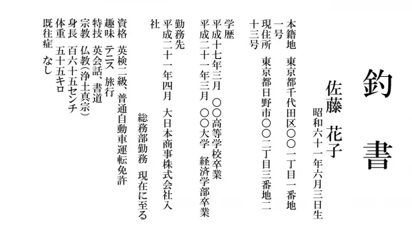縁談に欠かせない 釣書 ってなに？書き方やマナー、好印象のコツをご紹介＊ウェディングニュース