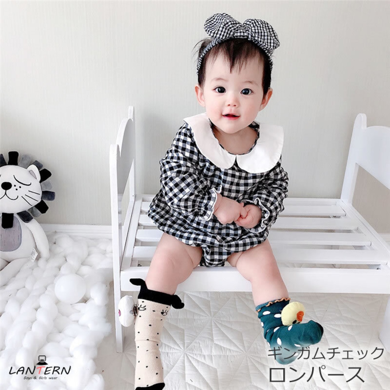 ベビー ワンピース風ロンパース ベビー服 ギンガムチェック 女の子 ベビー キッズ 子供服 ワンピース カバーオール ロンパース 帽子 セット 綿可愛い おしゃれ 女の子 お祝い お誕生日 出産祝い 赤ちゃん ワンピース ドレス 結婚式 66 73 80 90 100cm