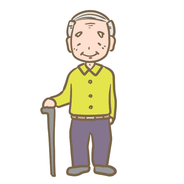 ストレッチをするおじいちゃんの無料イラスト素材ダウンロードかわいい無料イラスト 印刷素材.net