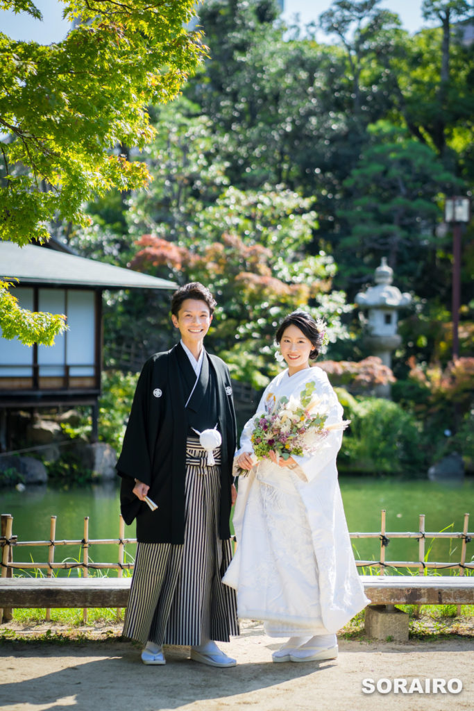 洋装×和装2着プラン・ロケーション撮影福岡で結婚式前撮り・フォトウェディングならスタジオフォトパーク