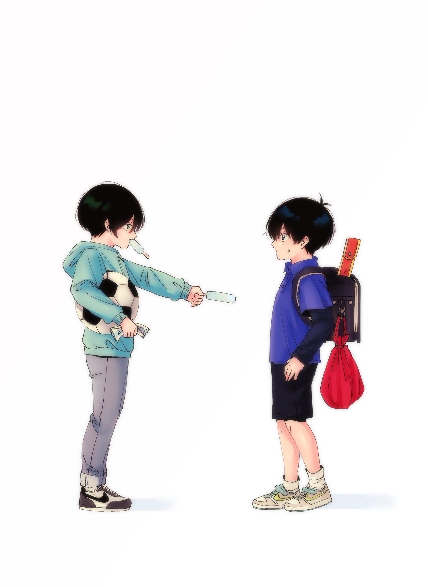 ブルーロック 糸師凛 幼少期 ポストカード ナイトサッカー ころっと 凪