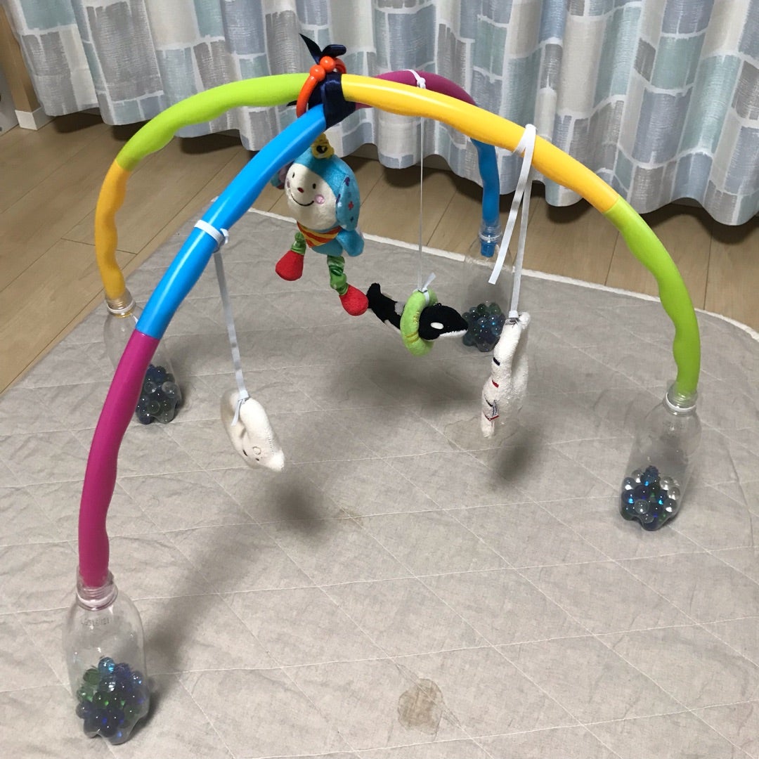 100均材料で簡単 ベビージム 土台の作り方