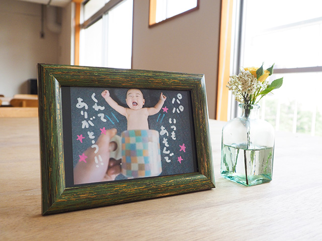 送料無料 父の日のプレゼント♩手形足形アートや似顔絵にも