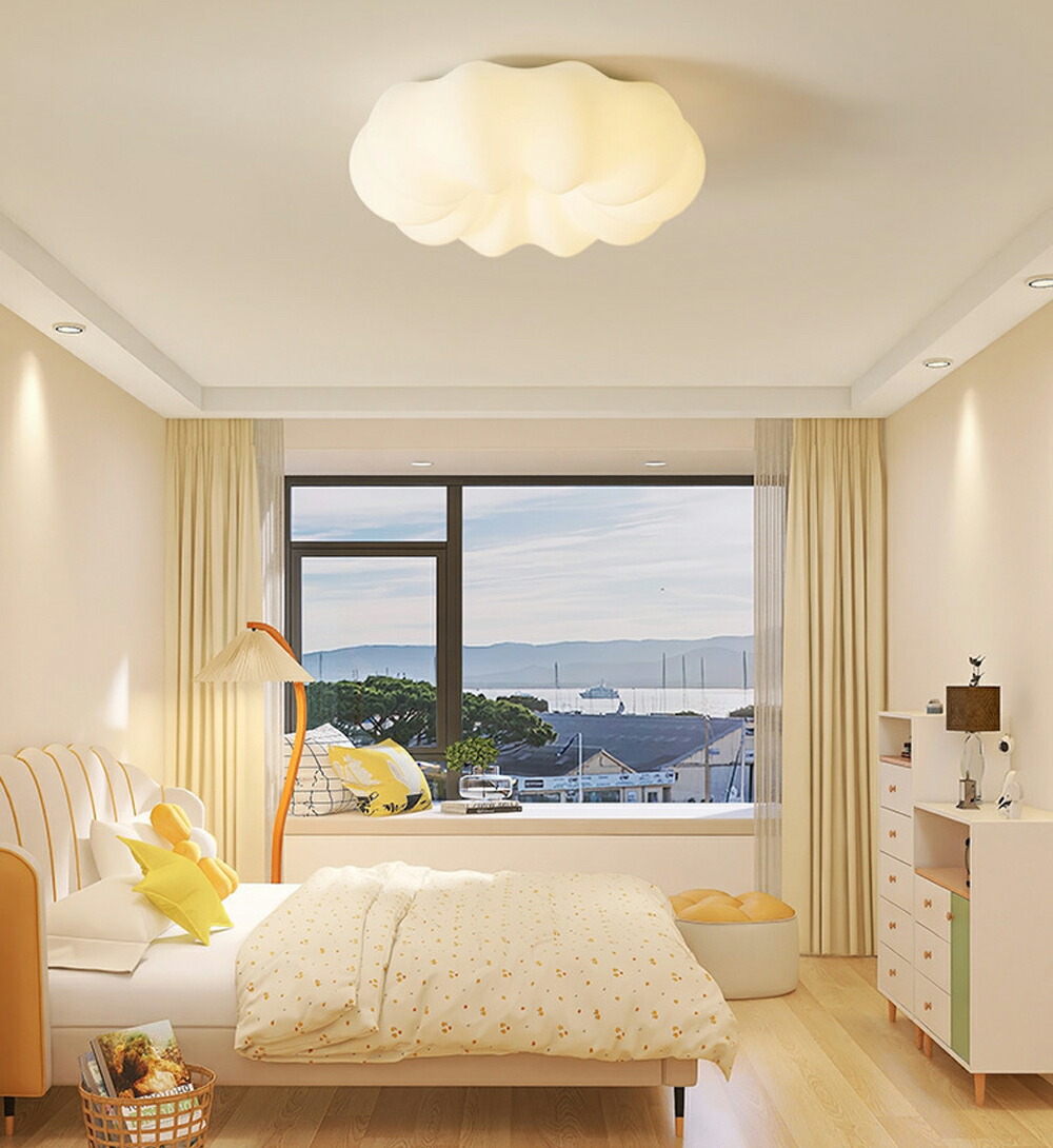 Amazon.co.jp : KOVOL LED シーリングライト 4畳 6畳 8畳 雲 おしゃれ シーリングライト 北欧 ledライト 子供部屋 照明器具天井 APP遠隔制御 無段階調光調色 引っ掛対応 工事不要 日本語取説付き リモコン スマホAPPで遠隔制御 タイミング機能 常夜灯モード メモリ機能