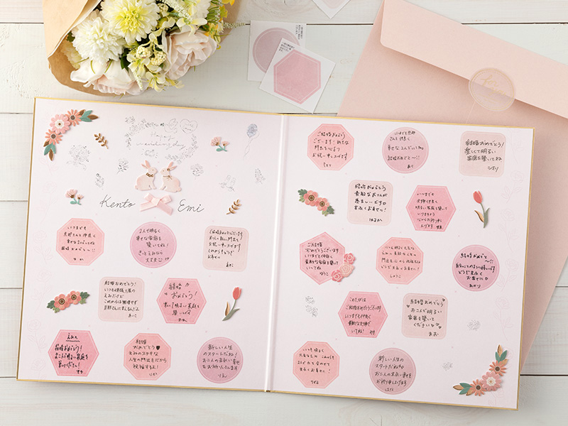 ワンパターン阻止！ハピネスジャーみたいな寄せ書きメッセージボードアツメル結婚式レシピ 買える結婚式アイテム WeddingMart ウェディングマート