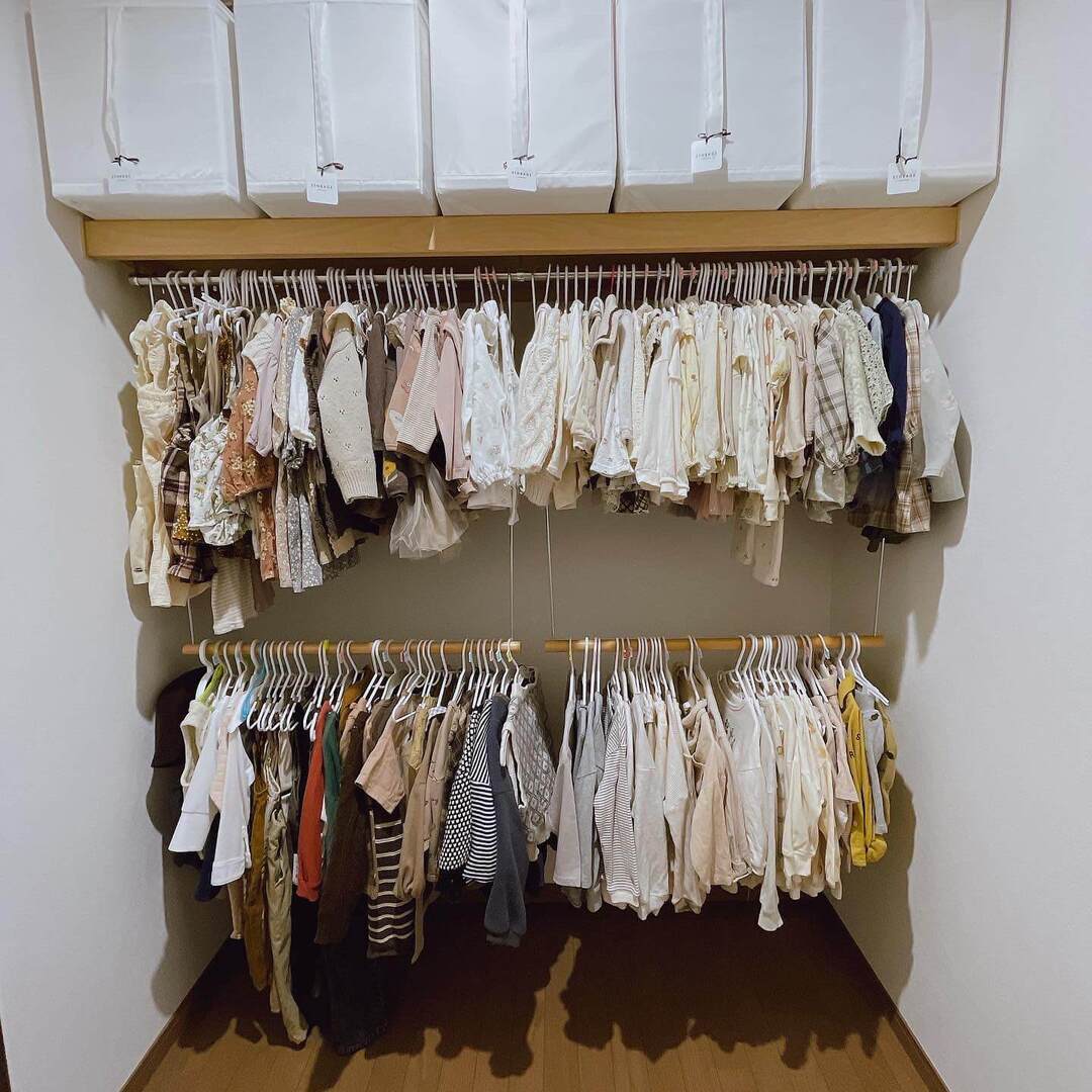 □子ども服の収納。～ワイヤーラック編～□ : OURHOME