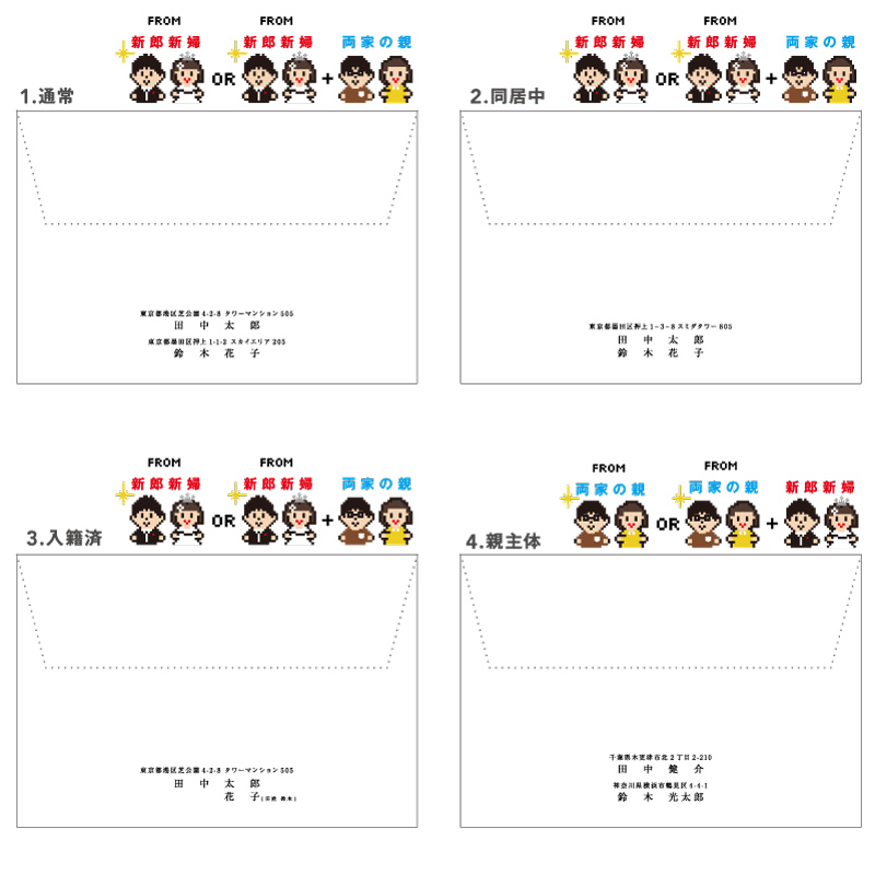 親族の結婚式など「連名」で招待状が届いた！返信はがきの書き方を出席・欠席のパターン別に紹介結婚ラジオ結婚スタイルマガジン