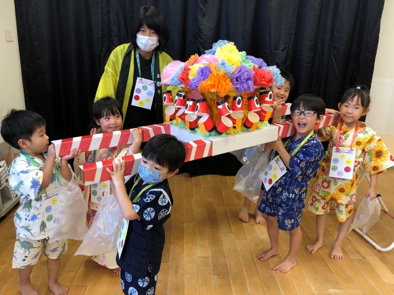 段ボールおみこしでワッショイ！幼稚園・保育園の先生が読むパステルIT新聞