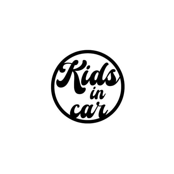 送料無料 MOON Child In Car チャイルドインカー 子供が乗ってます カッティングステッカー ムーン 月 シンプル 満月Pay ID