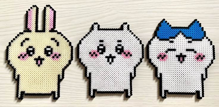 ちいかわ うさぎ アイロンビーズ・ドット絵図案ぴっぴピクセル