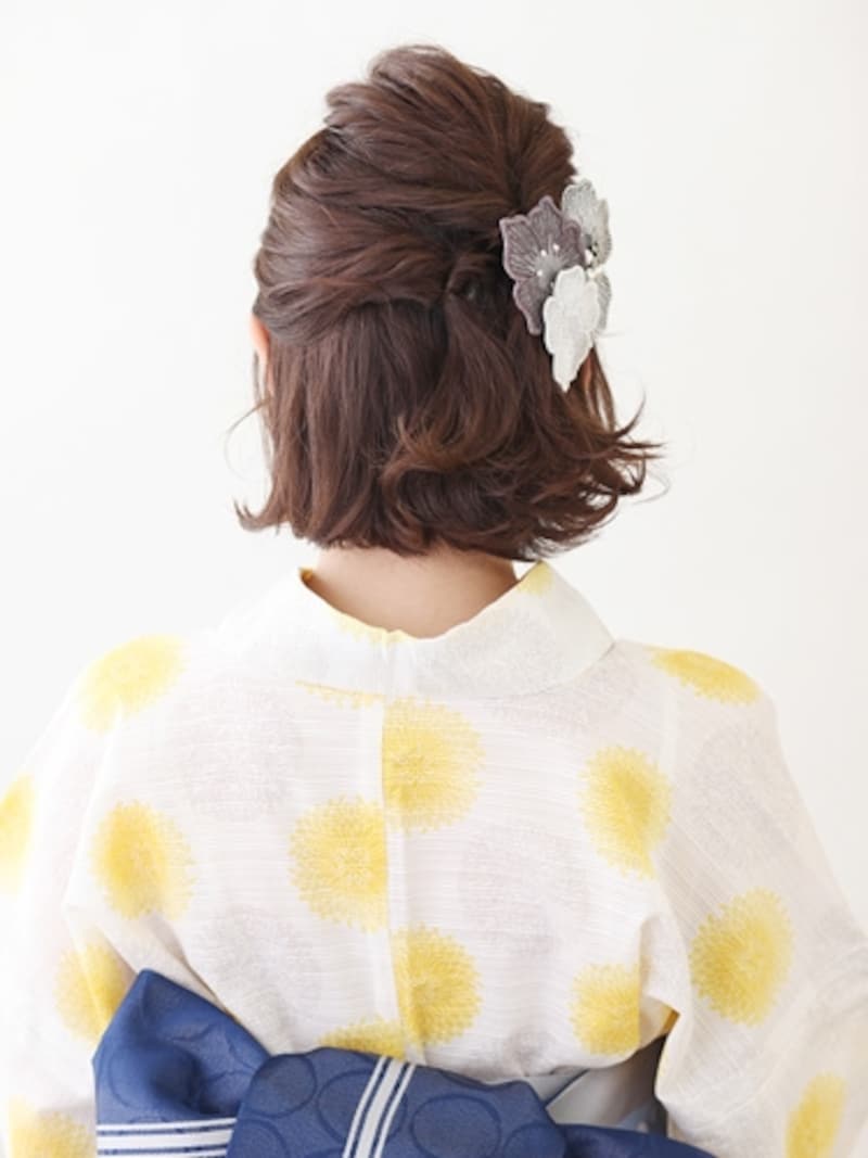 浴衣ヘアアレンジ ショートでもできる簡単可愛いくるりんぱヘアBeauty Journey 美容の情報 資生堂